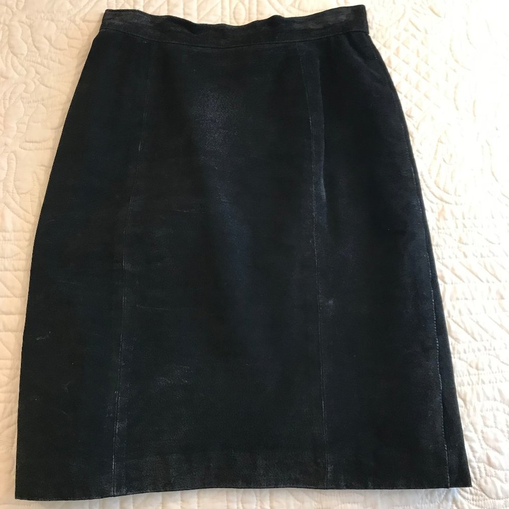 Black Suede Skirt
